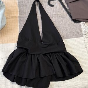 Zara Black Halter Top